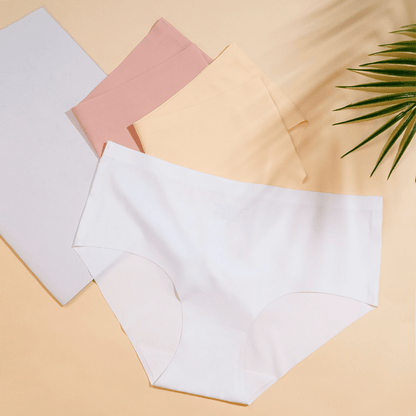 Breathable Seamless Mid-Waist Women's Underwear - High Stretch Fit