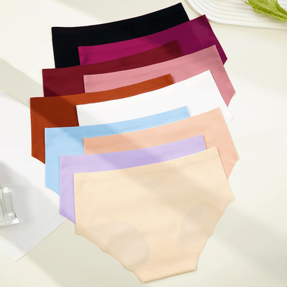 Breathable Seamless Mid-Waist Women's Underwear - High Stretch Fit