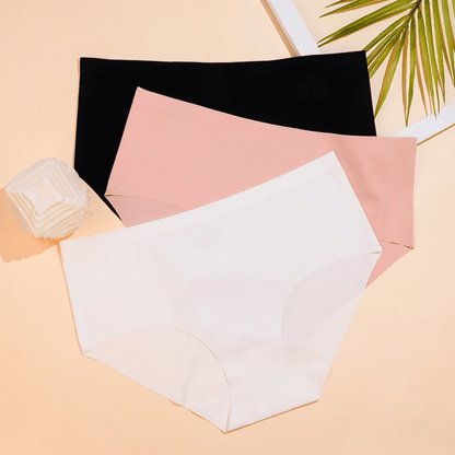 Breathable Seamless Mid-Waist Women's Underwear - High Stretch Fit