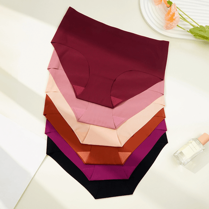 Breathable Seamless Mid-Waist Women's Underwear - High Stretch Fit