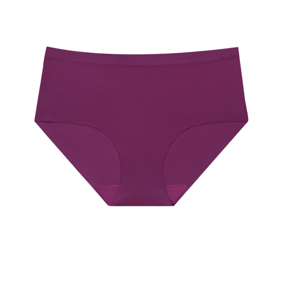 Breathable Seamless Mid-Waist Women's Underwear - High Stretch Fit
