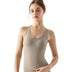 Ribbed Racerback Magic Support Tank Top - Khaki