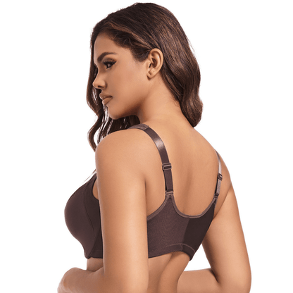 CloudSoft Lace Front-Close Push-Up Bra with Cushioned Underwire