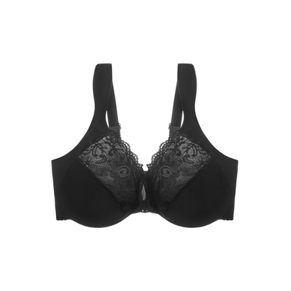 CloudSoft Lace Front-Close Push-Up Bra with Cushioned Underwire