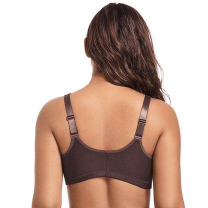 CloudSoft Lace Front-Close Push-Up Bra with Cushioned Underwire