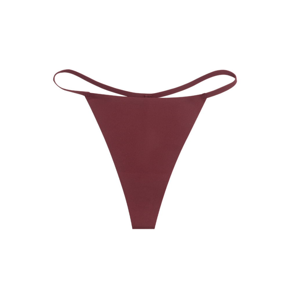 Black Low-Waist Silky G-String Underwear