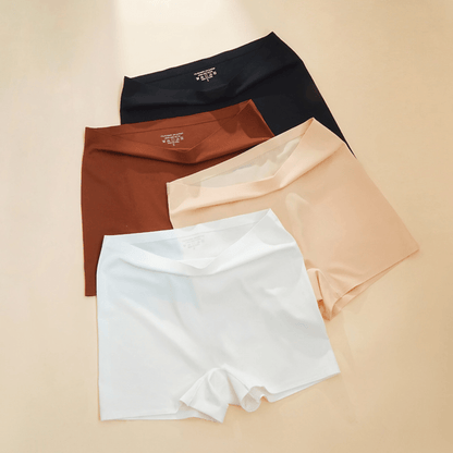 Seamless Mid-Waist Boyshorts Underwear with Comfort Fit