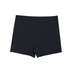 Seamless Mid-Waist Boyshorts Underwear with Comfort Fit - Black