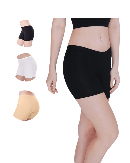 Seamless Mid-Waist Boyshorts Underwear with Comfort Fit