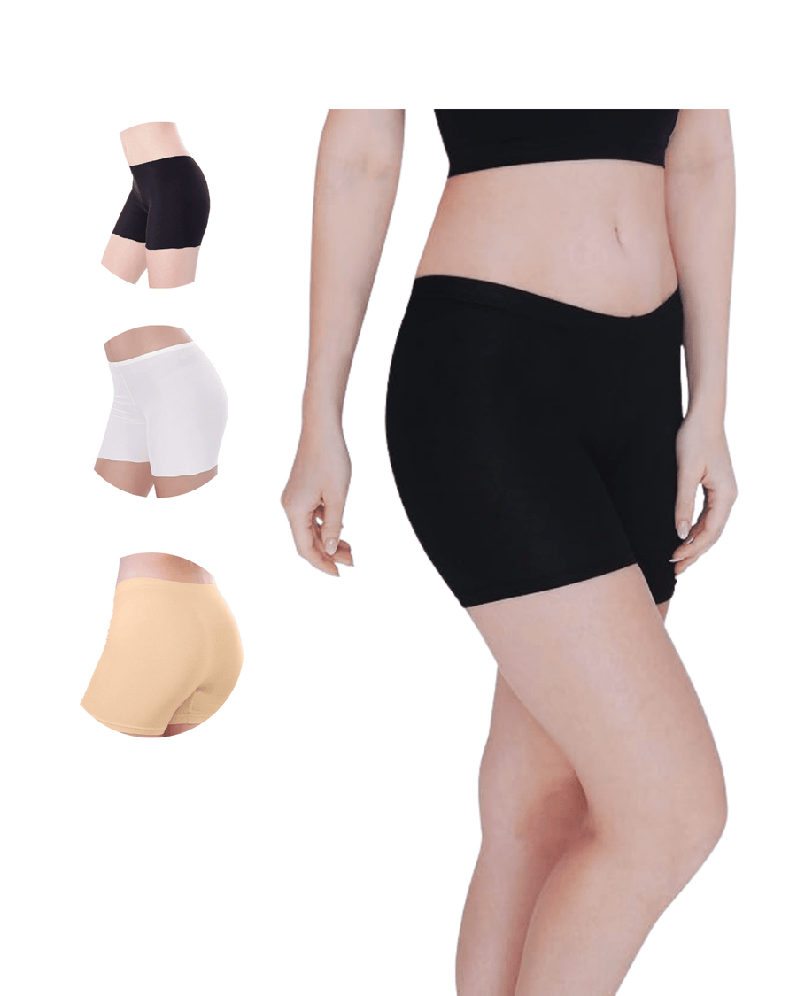 Seamless Mid-Waist Boyshorts Underwear with Comfort Fit