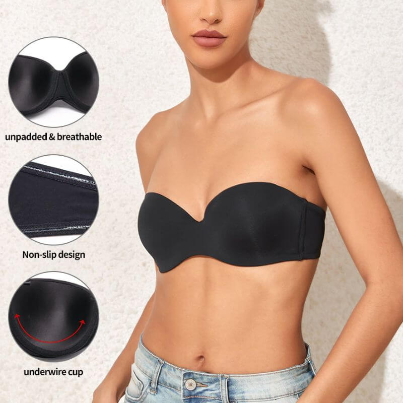 MagicLift™ Silicone Band Strapless Bra for Secure Comfort
