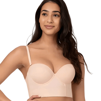 Magic Convertible Strapless Push Up Corset Bra with Posture Support