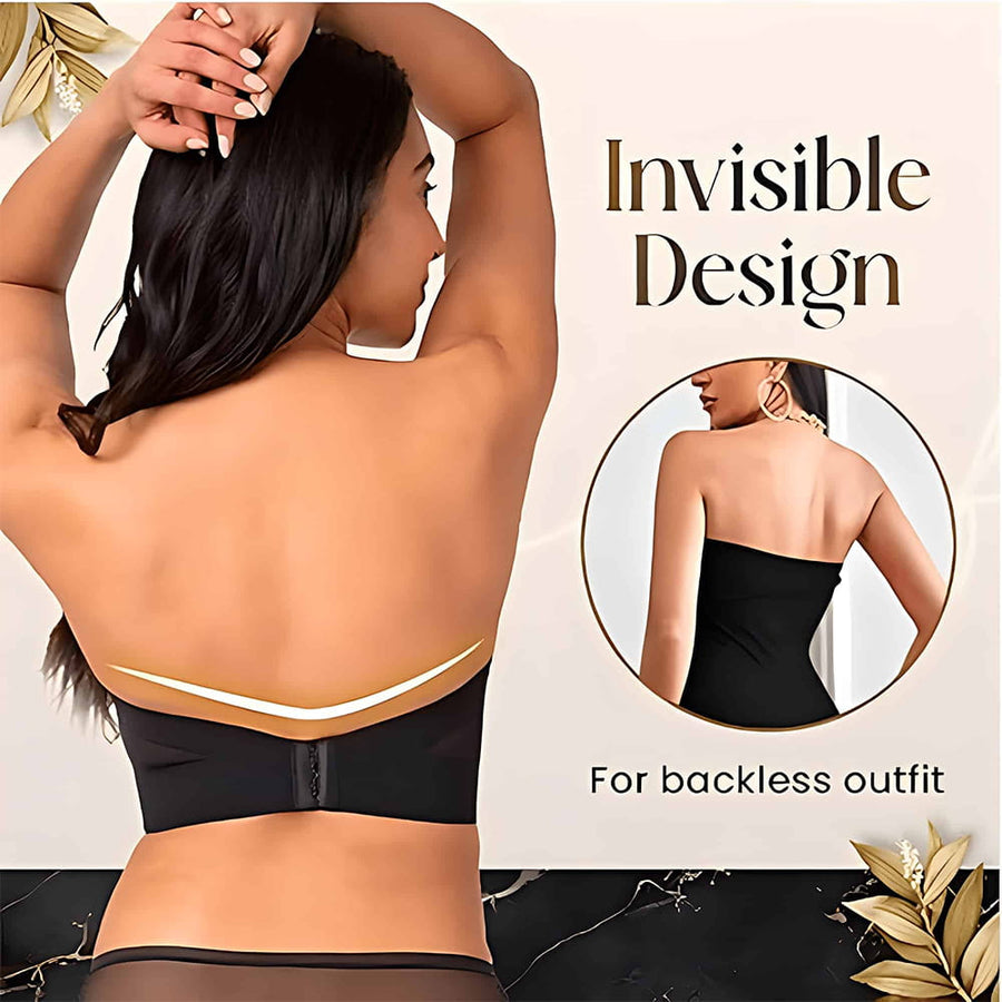 Magic Convertible Strapless Push Up Corset Bra with Posture Support