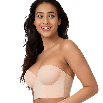 Magic Convertible Strapless Push Up Corset Bra with Posture Support