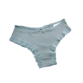 Black Lace Cross-Strap Low-Waist Briefs