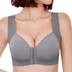 Seamless Front Closure Push-Up Bra with CloudSoft™ Straps - Gray
