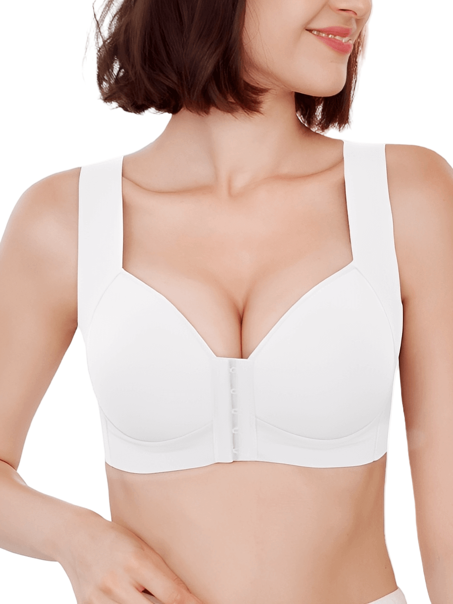 Seamless Front Closure Push-Up Bra with CloudSoft™ Straps