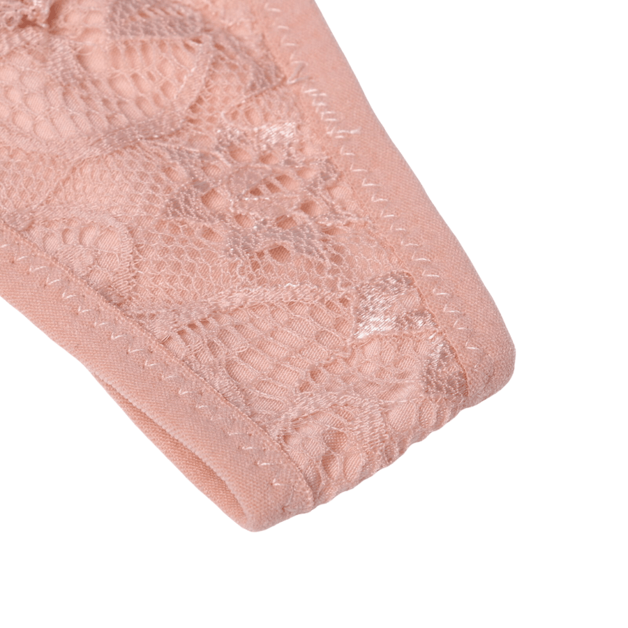 Low-Waist Lace G-String Women's Underwear with Transparent Detailing
