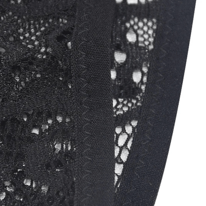 Low-Waist Lace G-String Women's Underwear with Transparent Detailing