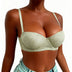 CloudLift™ Lace Balconette Push-Up Bra with Underwire Support - Green