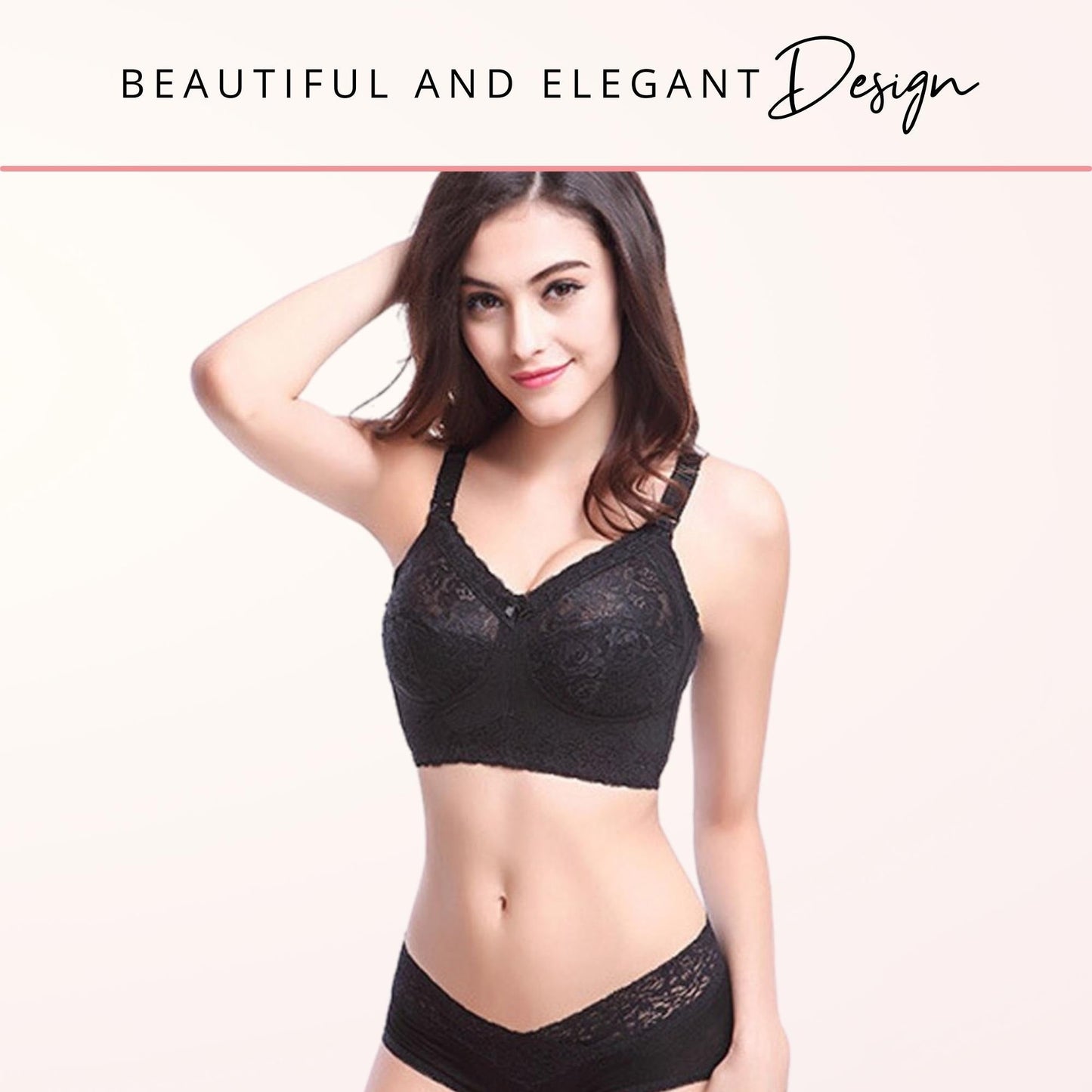 MagicLift Lace Plus Size Wire-Free Nursing Bra
