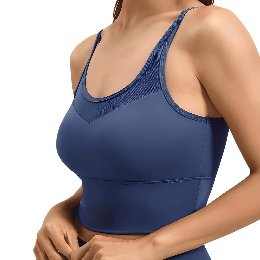 Magic Mesh CrossFlow Back Sports Bra with LockFit Support