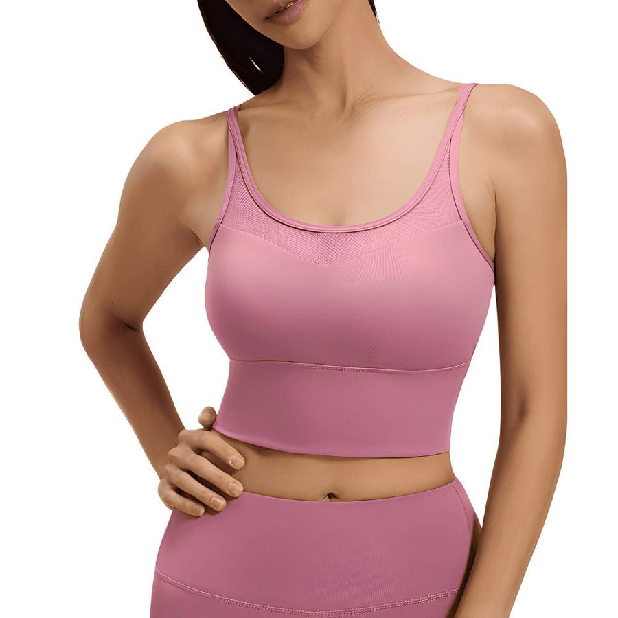Magic Mesh CrossFlow Back Sports Bra with LockFit Support