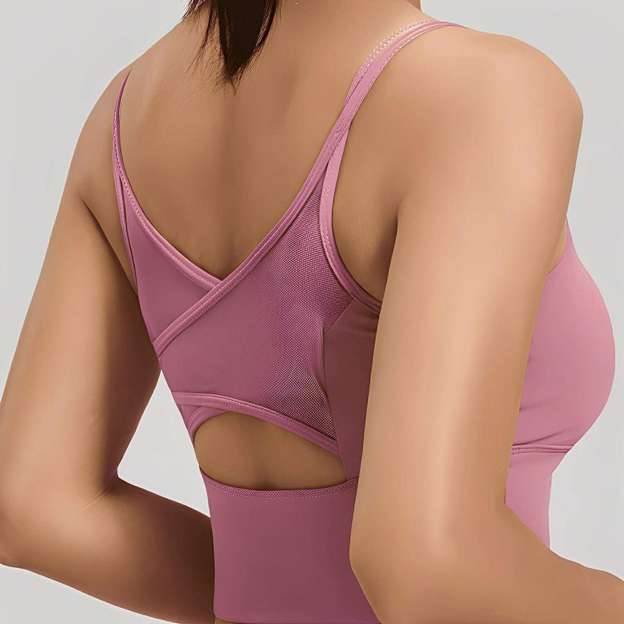 Magic Mesh CrossFlow Back Sports Bra with LockFit Support