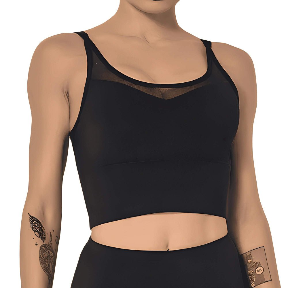 Magic Mesh CrossFlow Back Sports Bra with LockFit Support