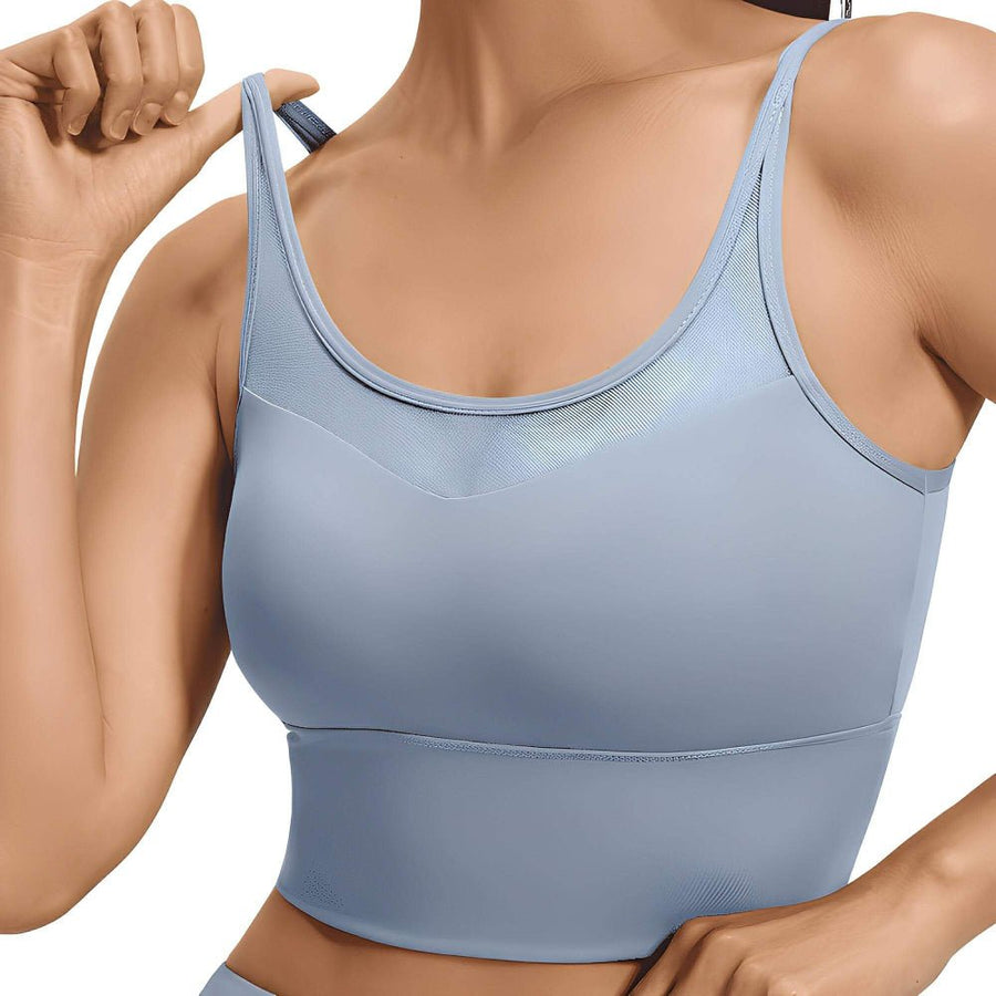 Magic Mesh CrossFlow Back Sports Bra with LockFit Support