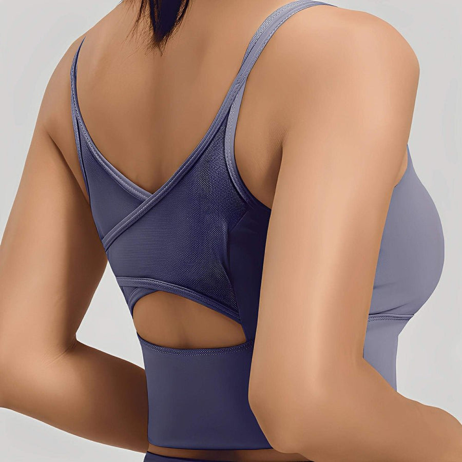 Magic Mesh CrossFlow Back Sports Bra with LockFit Support