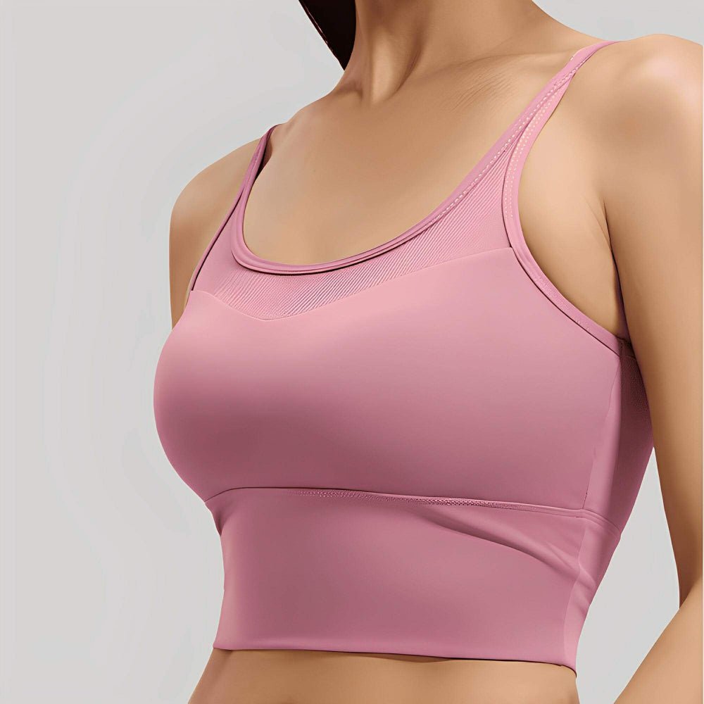 Magic Mesh CrossFlow Back Sports Bra with LockFit Support