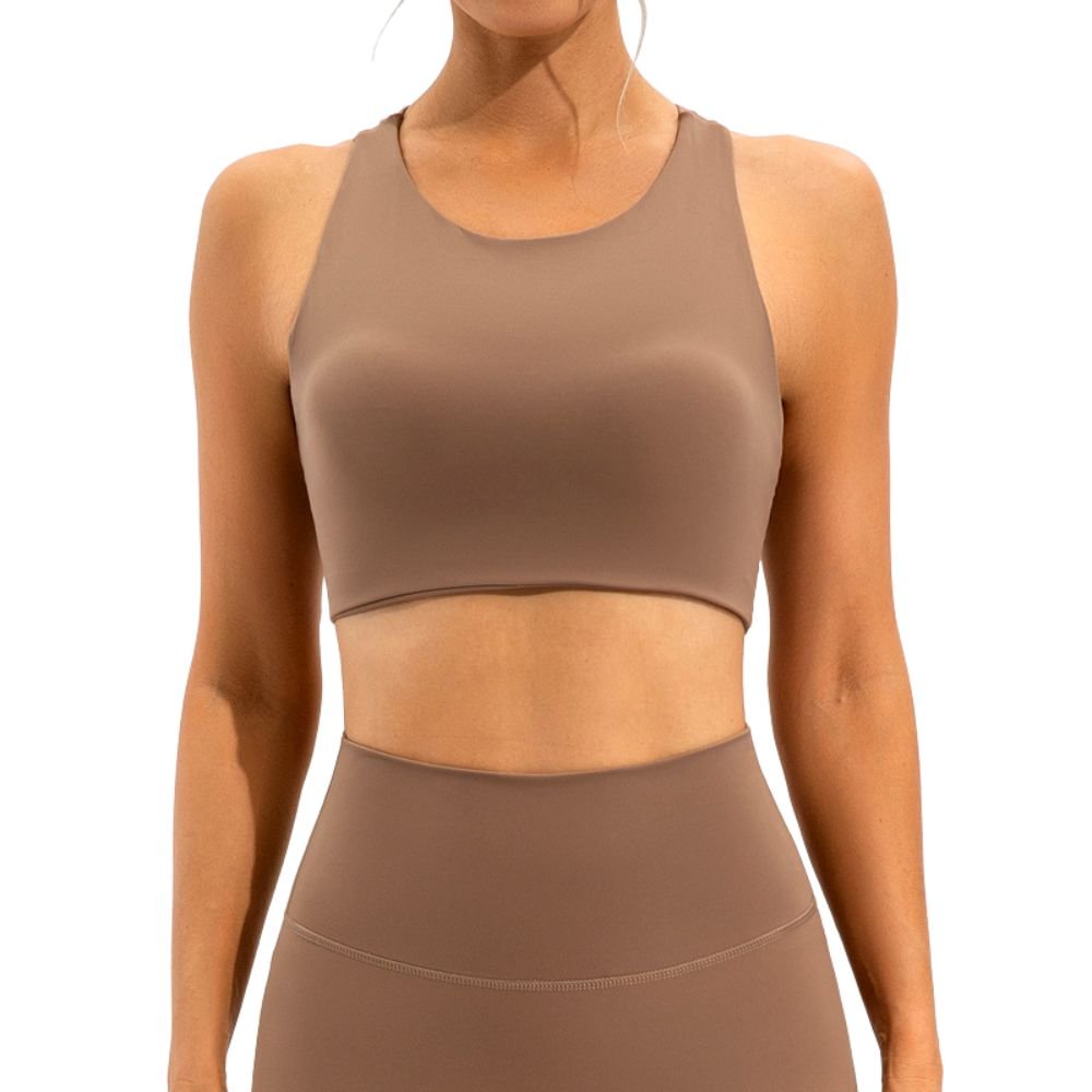 Magic High Neck Open Back Sports Bra