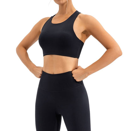 Magic High Neck Open Back Sports Bra