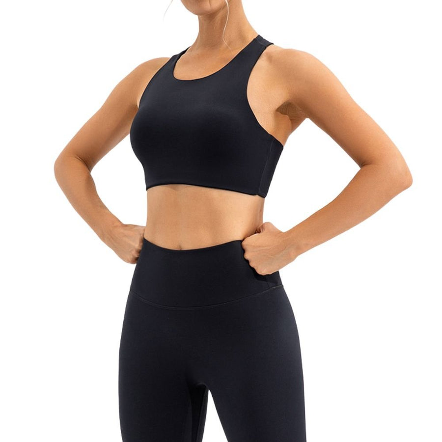 Magic High Neck Open Back Sports Bra