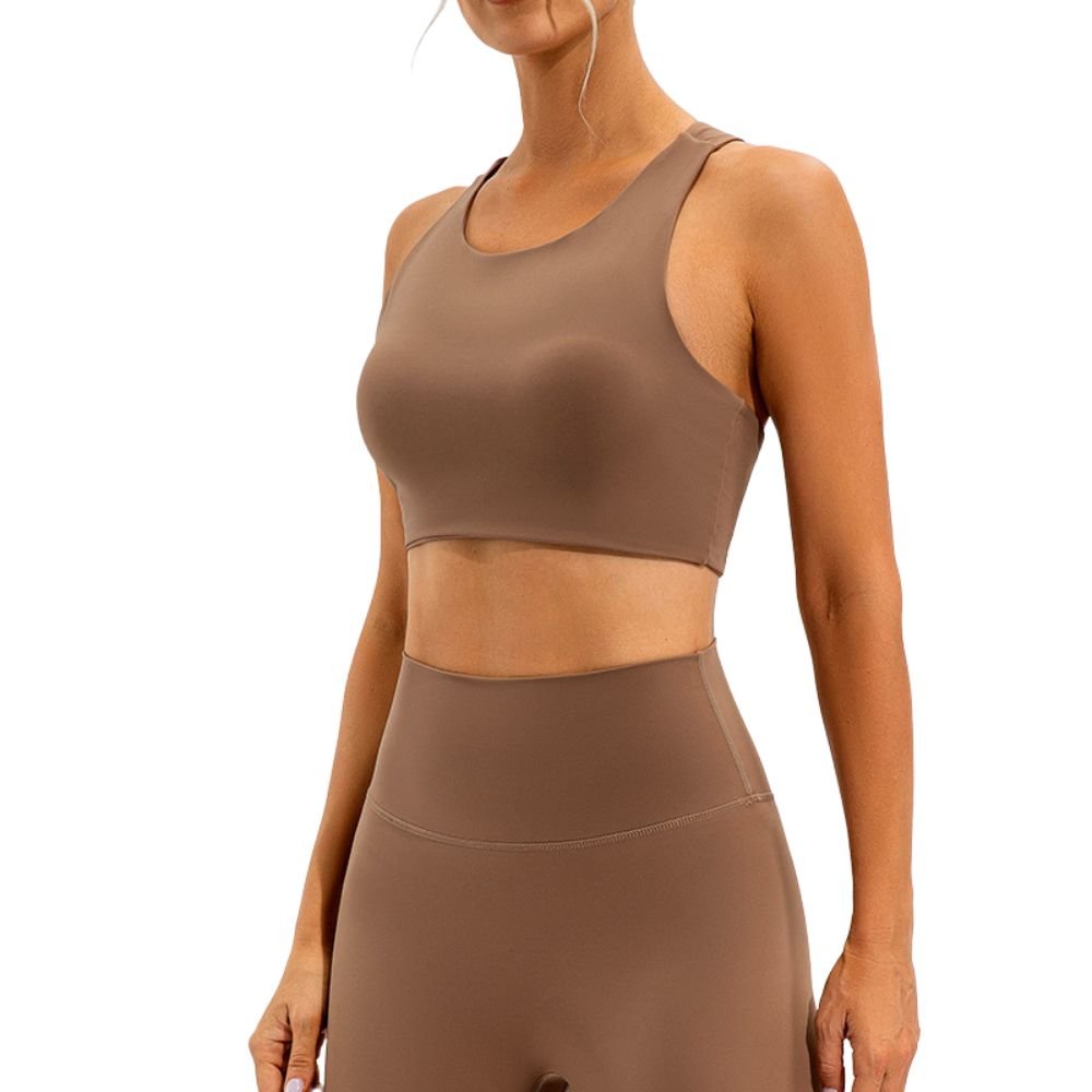 Magic High Neck Open Back Sports Bra