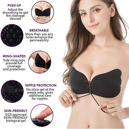 MagicLift™ Skin-Friendly Silicone Strapless Push-Up Bra