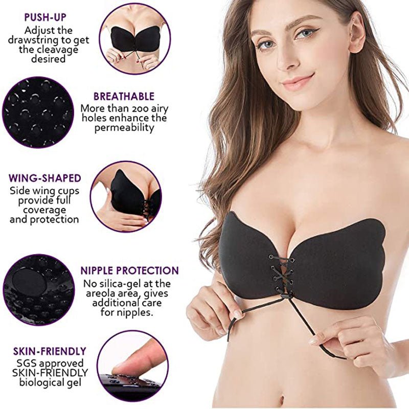 MagicLift™ Skin-Friendly Silicone Strapless Push-Up Bra