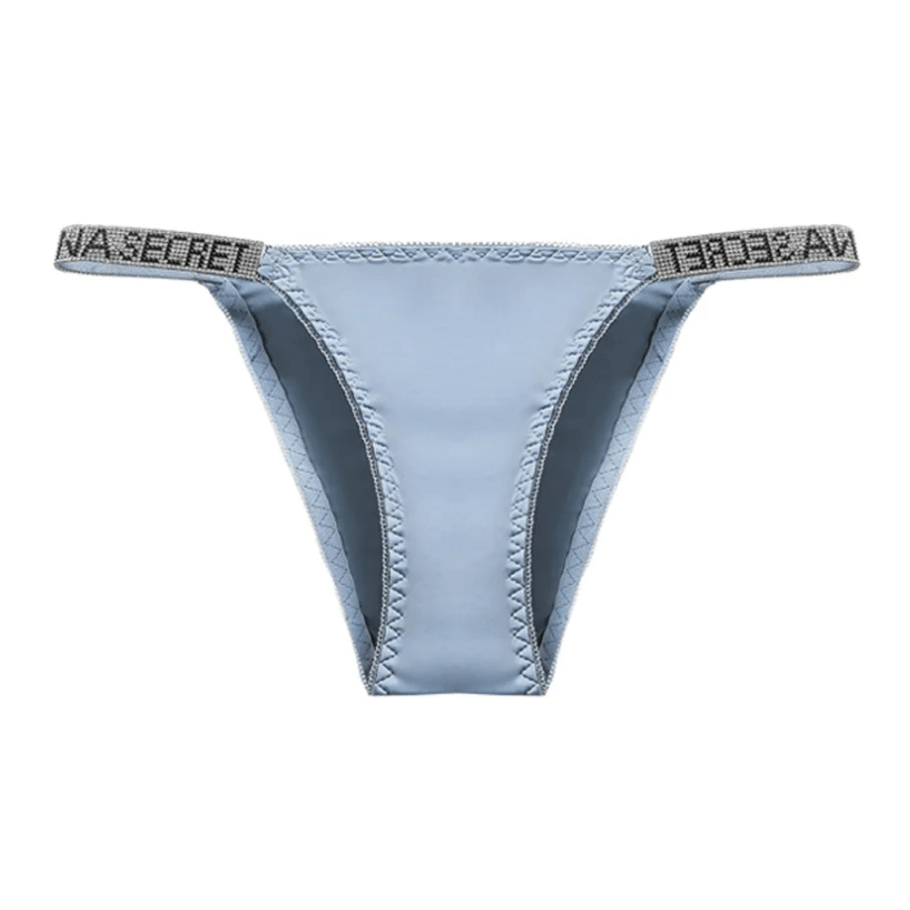 Rhinestone Glam Low-Waist Thong Underwear - Vibrant Colors
