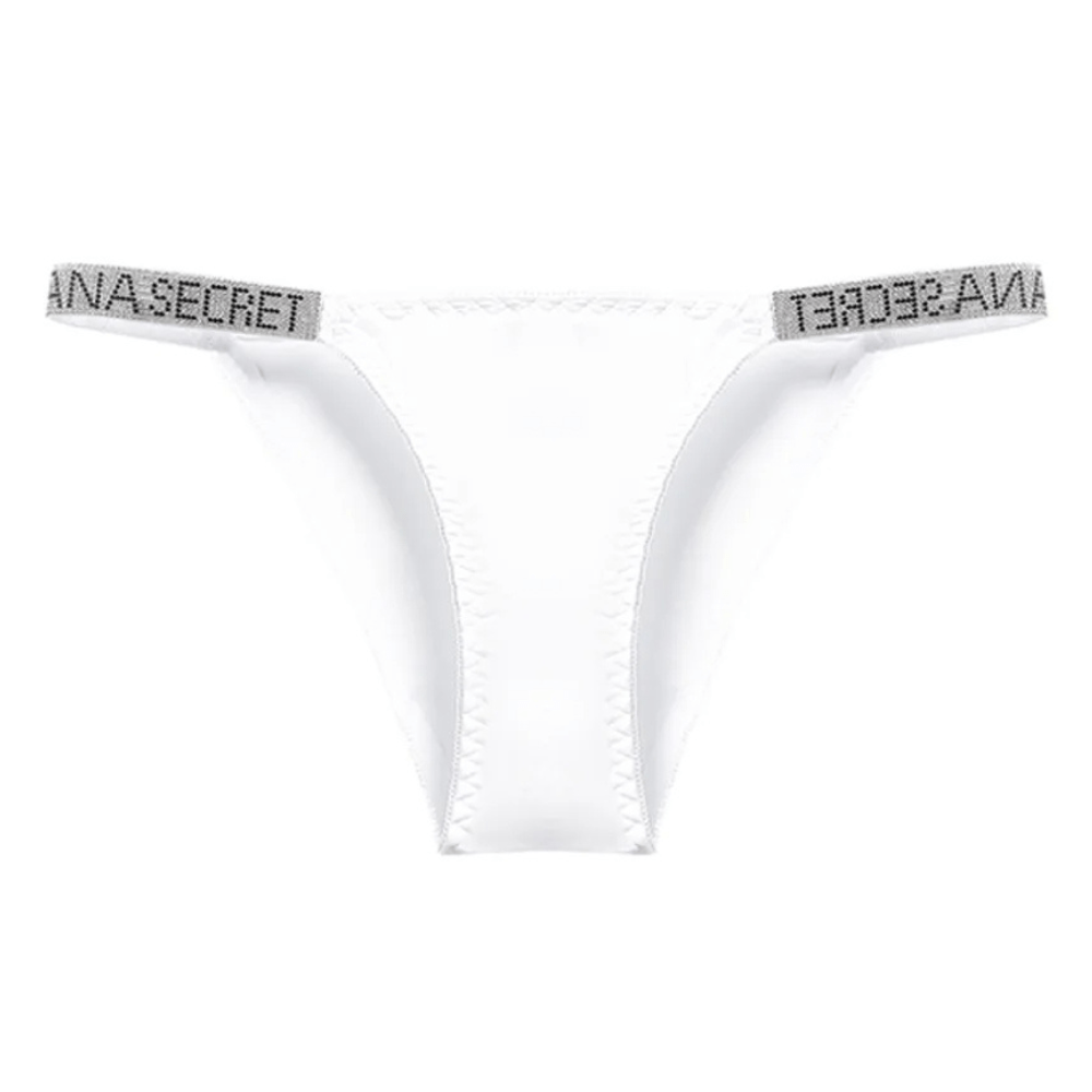 Rhinestone Glam Low-Waist Thong Underwear - Vibrant Colors