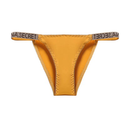 Rhinestone Glam Low-Waist Thong Underwear - Vibrant Colors