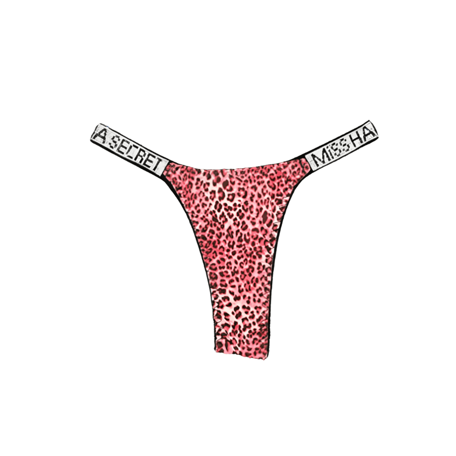 Rhinestone Glam Low-Waist Thong Underwear - Vibrant Colors