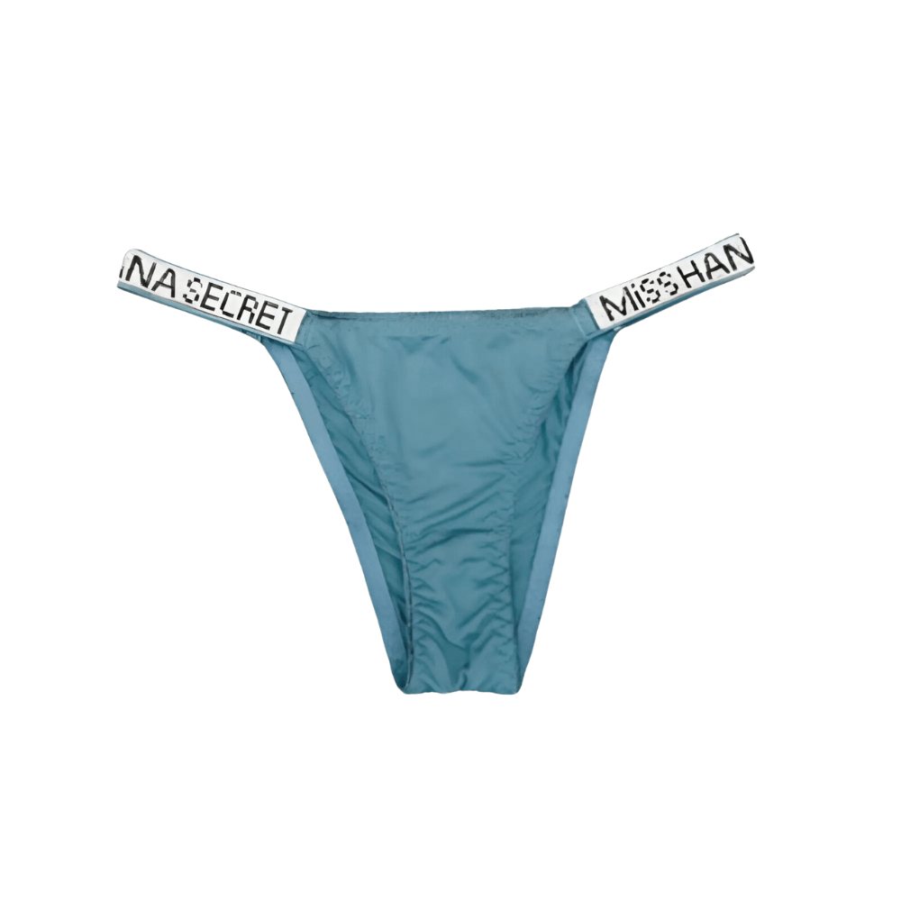 Rhinestone Glam Low-Waist Thong Underwear - Vibrant Colors