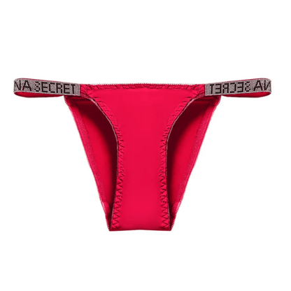 Rhinestone Glam Low-Waist Thong Underwear - Vibrant Colors