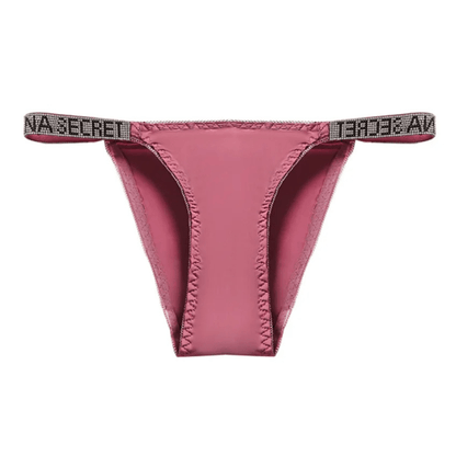 Rhinestone Glam Low-Waist Thong Underwear - Vibrant Colors