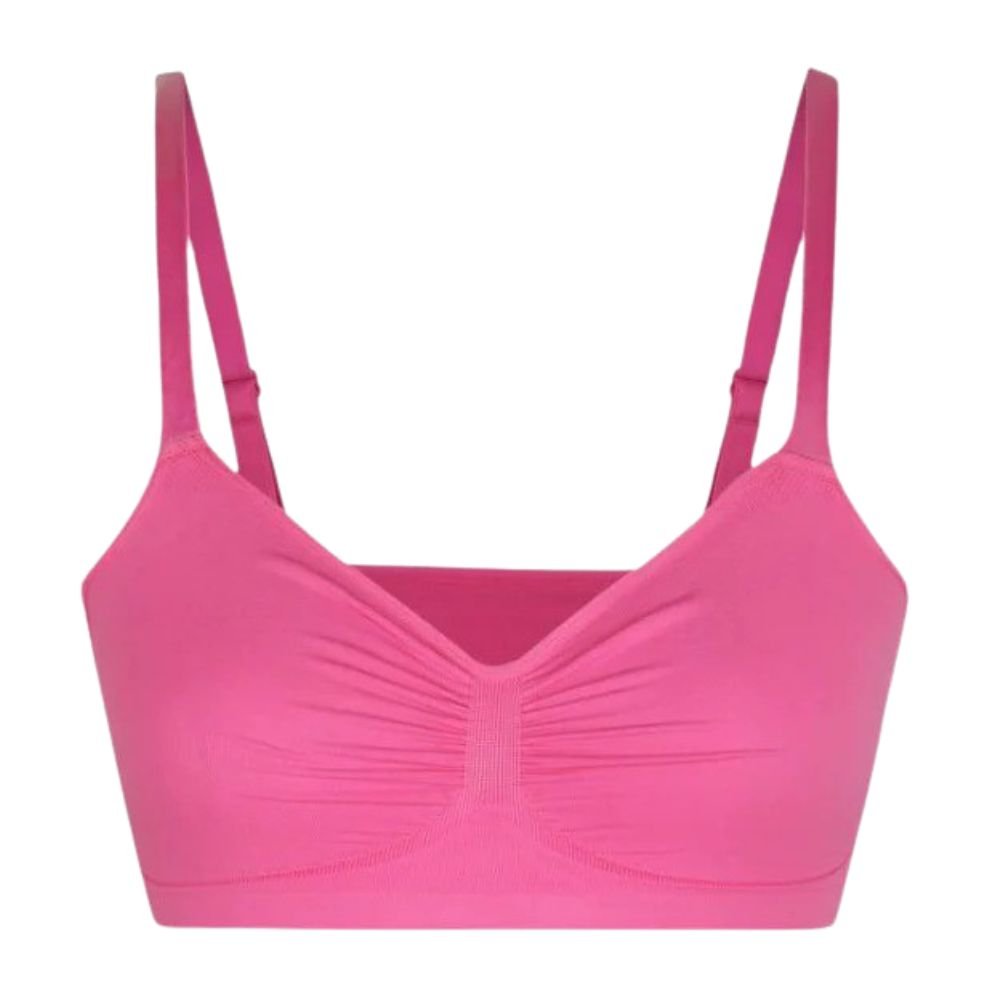 Ruched Wireless Bralette with Breathable Comfort and Adaptive Fit