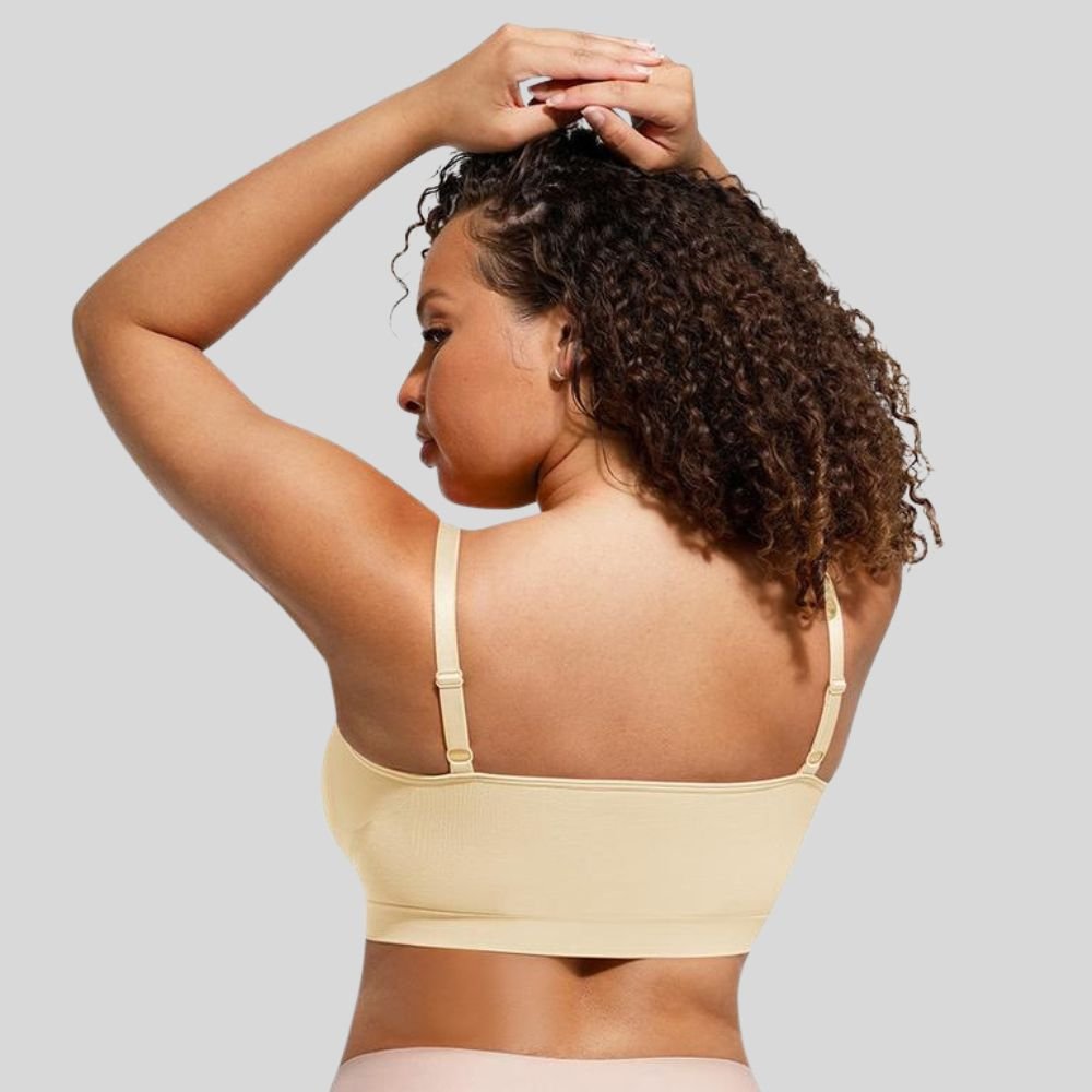 Ruched Wireless Bralette with Breathable Comfort and Adaptive Fit