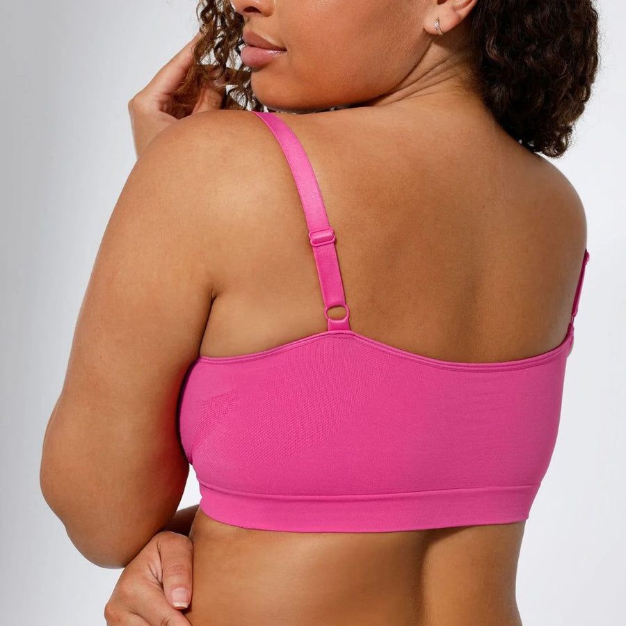 Ruched Wireless Bralette with Breathable Comfort and Adaptive Fit