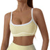 Magic Scoop Neck Padded Wire-Free Sports Bra - Yellow
