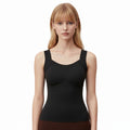 Seamless Built-In Bra Cami with Fixed Pads - Effortless Support Top
